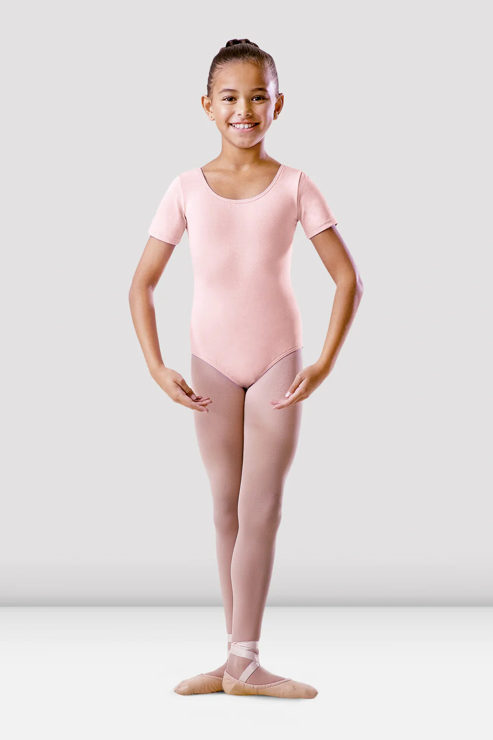 Bloch - Girls Round Neck Short Sleeve Leotard - BU201C