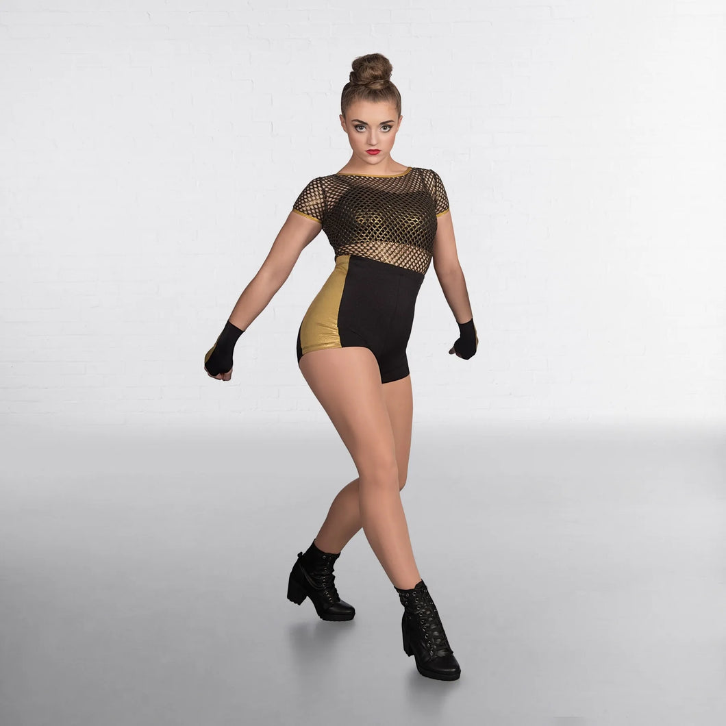 1st Position Mesh Top Urban Playsuit- Hire Costume