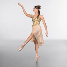 1st Position - Wrap Around Sequin Gold Lyrical Dress - Hire Costume