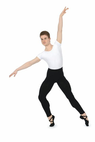 ROCH VALLEY - Mens Cotton/Lycra Black Footless Tights Large